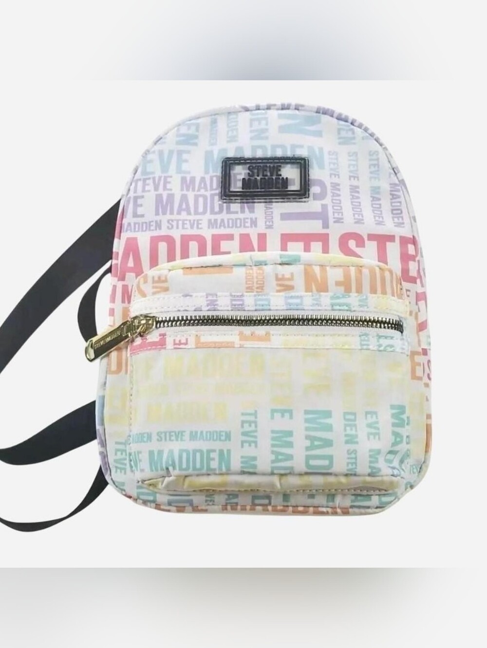 Steve Madden Mini Backpack Womens Spelled Out Tie Dye Bbailey Gold Hardware NWT